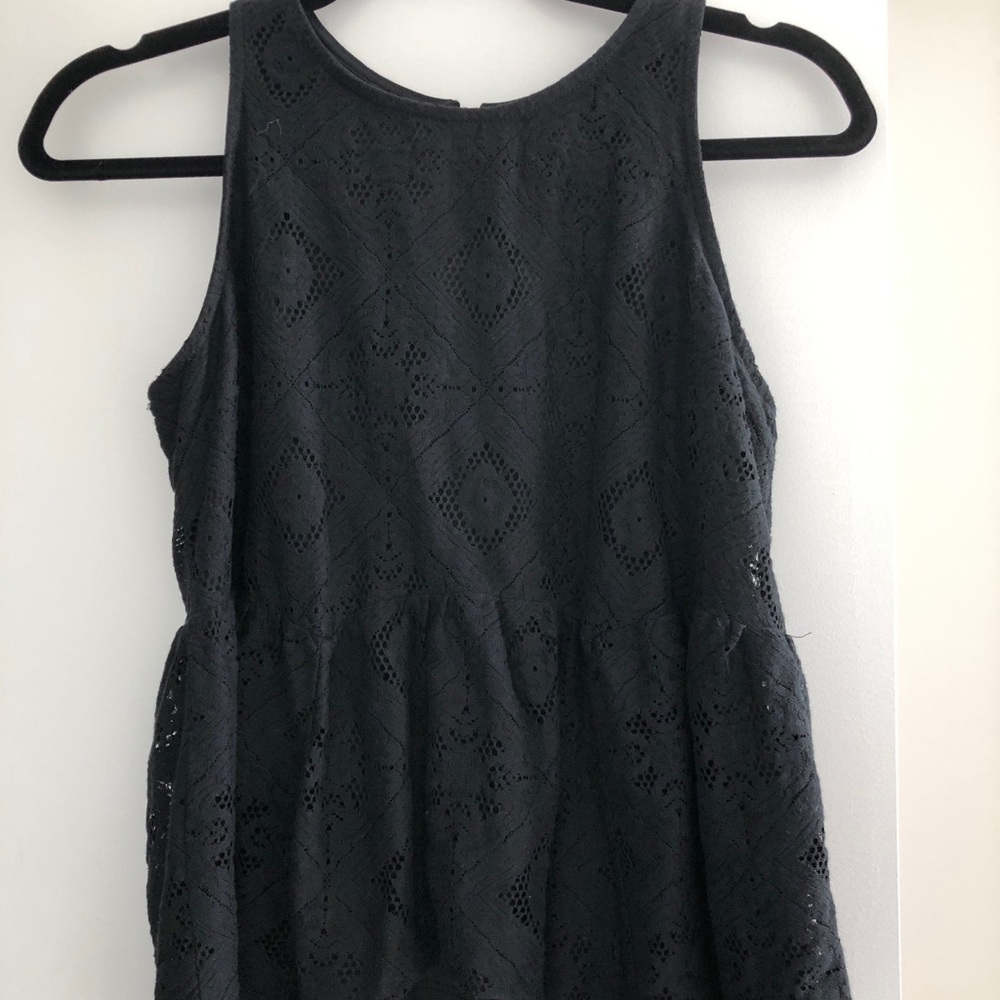 Black Peplum Top